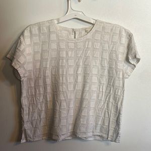 Eileen fisher, white top with details